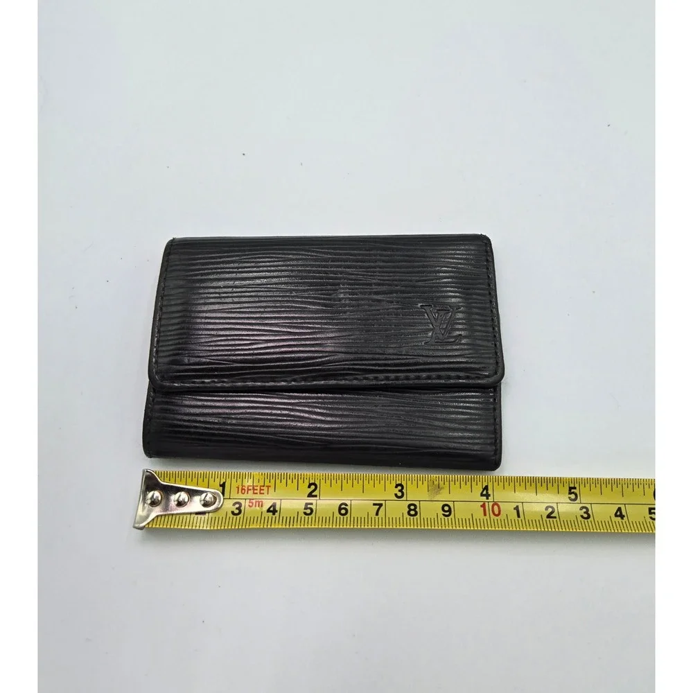 Louis Vuitton Epi Leather Black Key Holder Wallet Authentic
